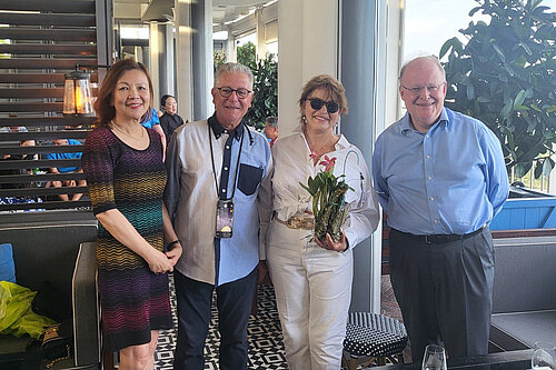 Lib Dems Overseas Merlene Emerson has a centenary orchid named after Dr. Hakima Elhaité, President of Liberal International.